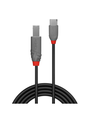 Lindy 36941 cable USB USB 2.0 1 m USB C USB B Negro