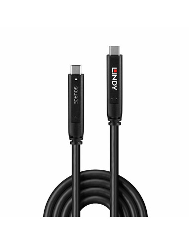 Lindy 43398 cable USB USB 3.2 Gen 1 (3.1 Gen 1) 10 m USB C Negro