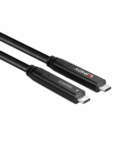 Lindy 43398 cable USB USB 3.2 Gen 1 (3.1 Gen 1) 10 m USB C Negro