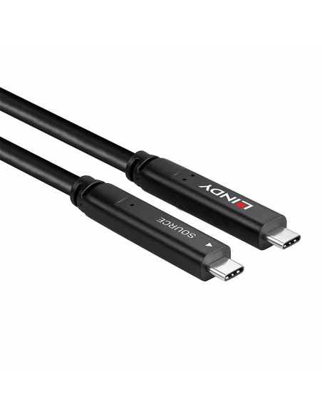 Lindy 43398 cable USB USB 3.2 Gen 1 (3.1 Gen 1) 10 m USB C Negro