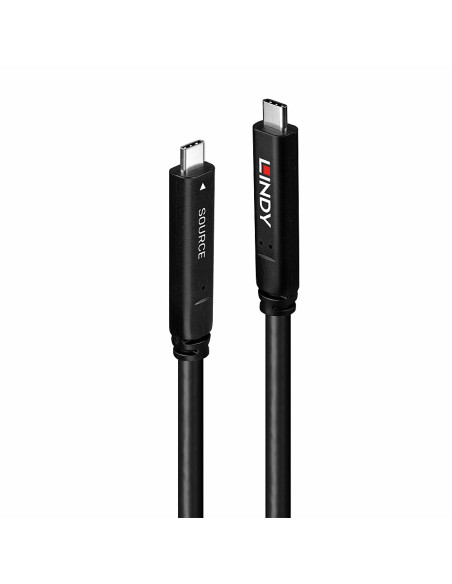 Lindy 43399 cable USB USB 3.2 Gen 1 (3.1 Gen 1) 15 m USB C Negro