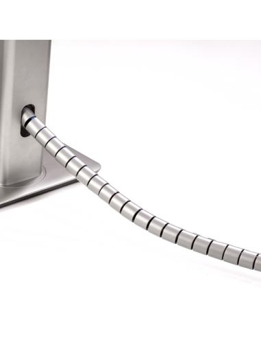 Fellowes CableZip Piso Tubo flexible para protección de cables Plata 1 pieza(s)