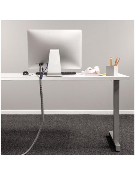 Fellowes CableZip Piso Tubo flexible para protección de cables Plata 1 pieza(s)