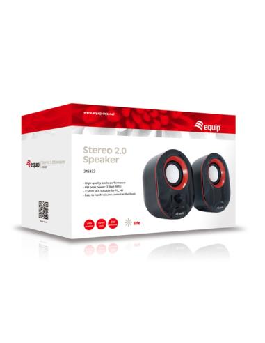 Equip 245332 altavoz Negro, Rojo Alámbrico 3 W