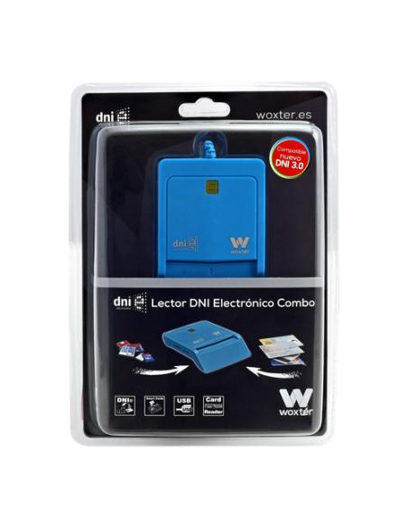 Woxter PE26-146 lector de tarjeta inteligente Interior USB USB 2.0 Azul