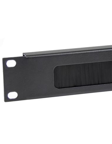StarTech.com Panel Pasacables con Cepillo para Armario Rack de Servidores 1U - Organizador de Cableado de Peine