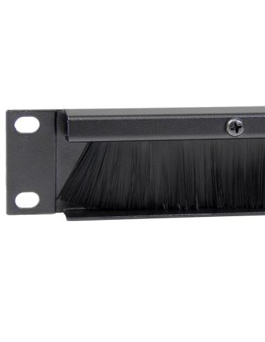 StarTech.com Panel Pasacables con Cepillo para Armario Rack de Servidores 1U - Organizador de Cableado de Peine