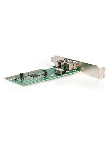 StarTech.com Adaptador Tarjeta Controladora FireWire 400 PCI 4 Puertos FW 6 Pin Chipset TI - IEEE 1394a