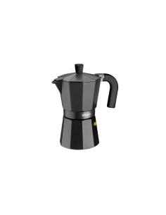 CAFETERA MONIX VITRO NOIR CAPACIDAD 12 TAZAS ALUMINIO CON RECUBRIMIENTO ANTIADHERENTE MANGO ERGONÍ“MICO NEGRO MATE M640012