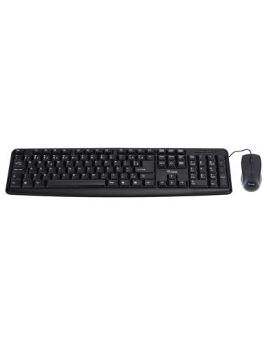 Equip 245201 teclado Ratón incluido Oficina USB QWERTY Español Negro