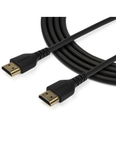 StarTech.com Cable de 1m HDMI 2.0 Certificado Premium de alta velocidad con Ethernet - Durable - UHD 4K 60Hz - con Fibra de Aram