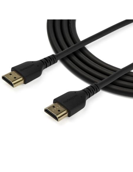 StarTech.com Cable de 1m HDMI 2.0 Certificado Premium de alta velocidad con Ethernet - Durable - UHD 4K 60Hz - con Fibra de Aram