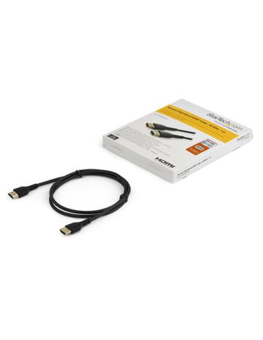 StarTech.com Cable de 1m HDMI 2.0 Certificado Premium de alta velocidad con Ethernet - Durable - UHD 4K 60Hz - con Fibra de Aram