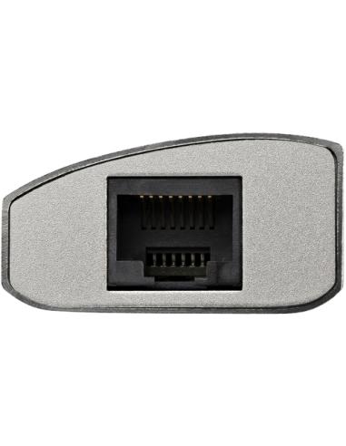 StarTech.com Hub Ladrón USB 3.0 de 3 Puertos con Adaptador de Red Ethernet Gigabit - Hub Concentrador USB-A - Alimentado por el 