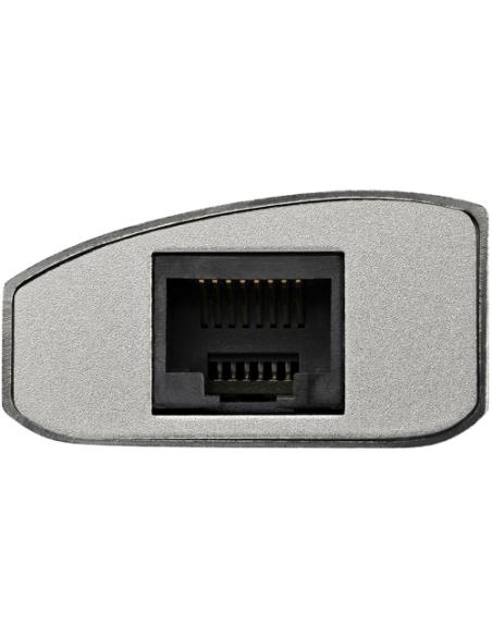 StarTech.com Hub Ladrón USB 3.0 de 3 Puertos con Adaptador de Red Ethernet Gigabit - Hub Concentrador USB-A - Alimentado por el 