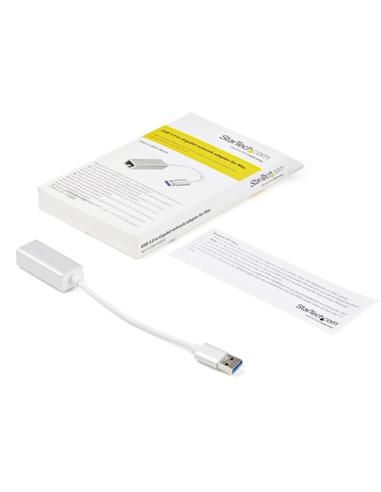 StarTech.com Adaptador de Red Ethernet Gigabit Externo USB 3.0 - Plateado