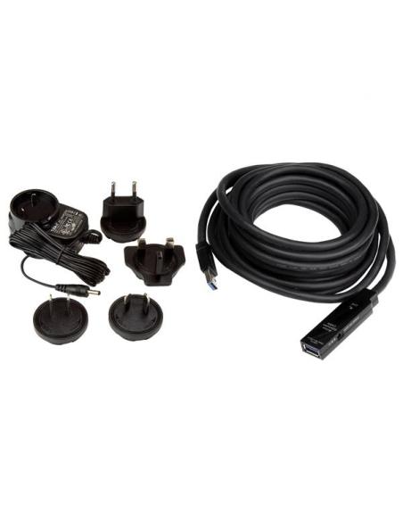 StarTech.com Cable Extensor Alargador USB 3.0 SuperSpeed Activo de 5m - USB A Macho a Hembra - Negro