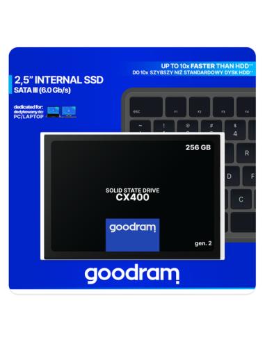 Goodram CX400 gen.2 256 GB 2.5" Serial ATA III 3D TLC NAND