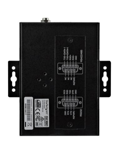 StarTech.com Adaptador Hub Serie RS232/RS485/RS422 a 4 puertos USB - Convertidor Ladrón USB 2.0 a Serial DB9 - IP30 - de Montaje