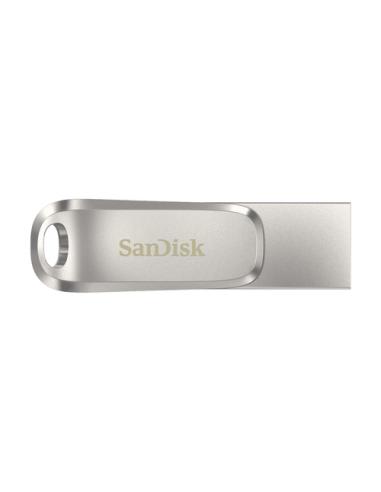 SanDisk Ultra Dual Drive Luxe unidad flash USB 512 GB USB Type-A / USB Type-C 3.2 Gen 1 (3.1 Gen 1) Acero inoxidable