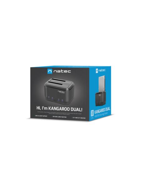 NATEC Kangaroo Dual USB 3.2 Gen 1 (3.1 Gen 1) Type-A Negro
