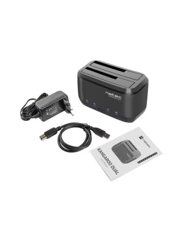 NATEC Kangaroo Dual USB 3.2 Gen 1 (3.1 Gen 1) Type-A Negro