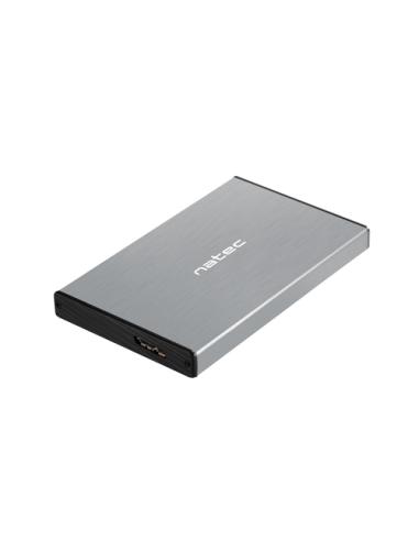 NATEC Rhino GO Carcasa de disco duro/SSD Gris 2.5"