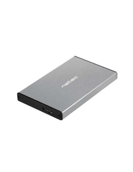NATEC Rhino GO Carcasa de disco duro/SSD Gris 2.5"