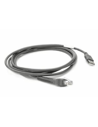 Zebra CBA-U21-S07ZBR cable de serie Negro 2,1 m USB EAS