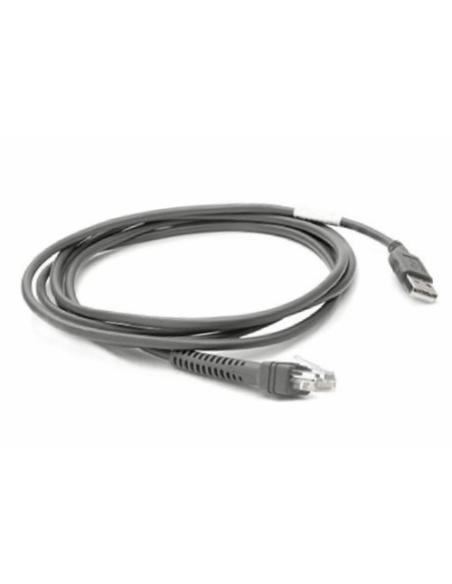 Zebra CBA-U21-S07ZBR cable de serie Negro 2,1 m USB EAS