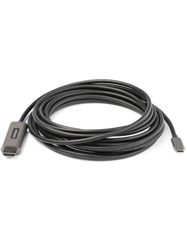 StarTech.com Cable 5m USB C a HDMI 4K de 60Hz con HDR10 - Adaptador de Vídeo USB Tipo C a HDMI 2.0b Ultra HD 4K - Convertidor US