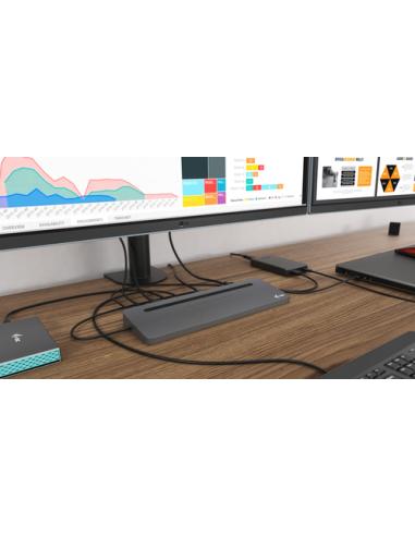 i-tec Metal USB-C Ergonomic 4K 3x Display Docking Station + Power Delivery 85 W