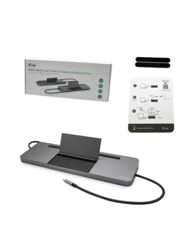 i-tec Metal USB-C Ergonomic 4K 3x Display Docking Station + Power Delivery 85 W