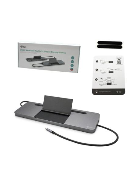 i-tec Metal USB-C Ergonomic 4K 3x Display Docking Station + Power Delivery 85 W