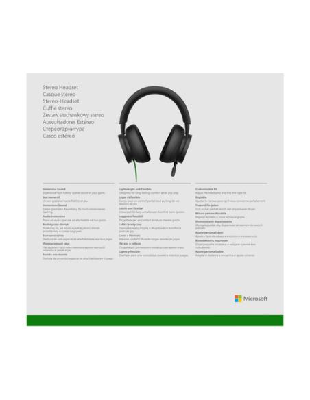 Microsoft Xbox Stereo Headset Auriculares Alámbrico Diadema Juego Negro