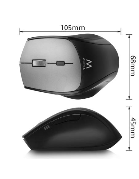 Ewent EW3245 ratón Oficina mano derecha RF inalámbrico Óptico 2400 DPI