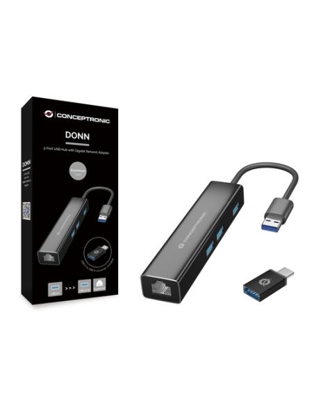 Conceptronic DONN07BA USB 3.2 Gen 1 (3.1 Gen 1) Type-A Negro