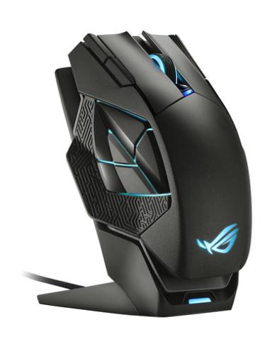ASUS ROG Spatha X ratón Juego mano derecha RF Wireless + USB Type-C Óptico 19000 DPI