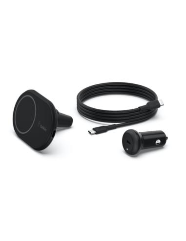 Belkin WIC004BTBK cargador de dispositivo móvil Smartphone Negro USB Cargador inalámbrico Auto