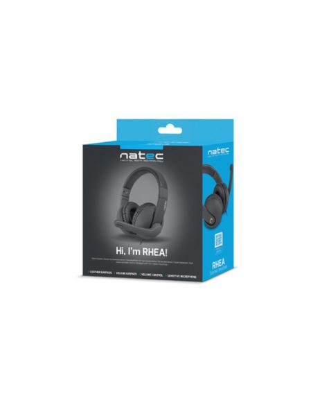NATEC Rhea Auriculares Alámbrico Diadema Juego Negro
