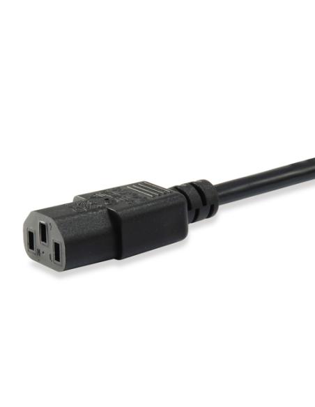 Equip 112121 Negro 3 m Enchufe tipo F C13 acoplador