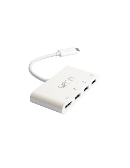 Sveon SCT502 base para portátil y replicador de puertos USB 3.2 Gen 1 (3.1 Gen 1) Type-C Blanco