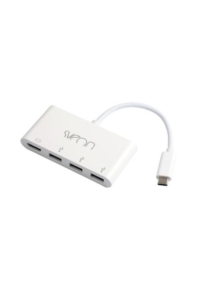 Sveon SCT502 base para portátil y replicador de puertos USB 3.2 Gen 1 (3.1 Gen 1) Type-C Blanco