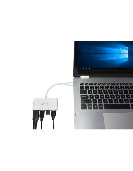 Sveon SCT502 base para portátil y replicador de puertos USB 3.2 Gen 1 (3.1 Gen 1) Type-C Blanco