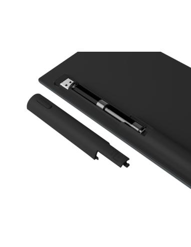 NATEC NKL-1830 teclado Universal RF Wireless + Bluetooth QWERTY Español Negro, Gris