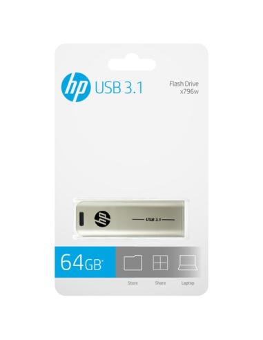 HP x796w unidad flash USB 64 GB USB tipo A 3.2 Gen 1 (3.1 Gen 1) Plata