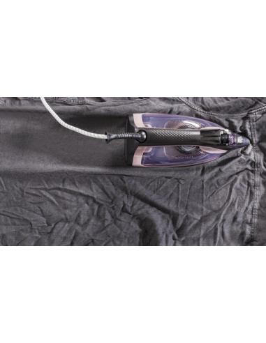 Rowenta DW4345 Plancha a vapor Suela de acero inoxidable 2600 W Negro, Rosa