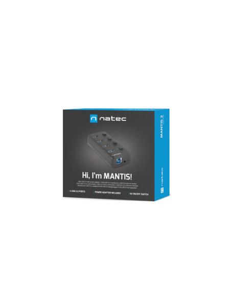 NATEC MANTIS USB 2.0 Type-B 5000 Mbit/s Negro
