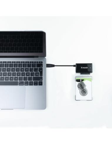 TooQ TQHDA-01A base de conexión para disco duro USB 3.2 Gen 1 (3.1 Gen 1) Type-A Negro