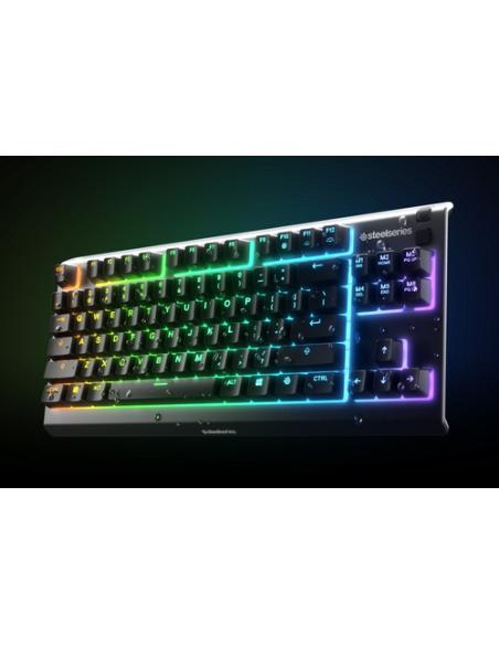 Steelseries APEX 3 TKL teclado Juego USB QWERTY Inglés de EE. UU. Negro